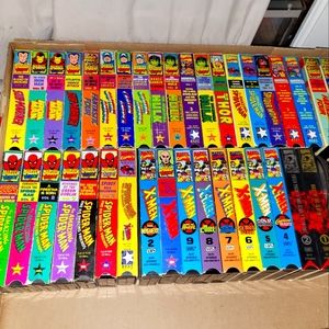 37 marvel vhs tapes 5 comic books